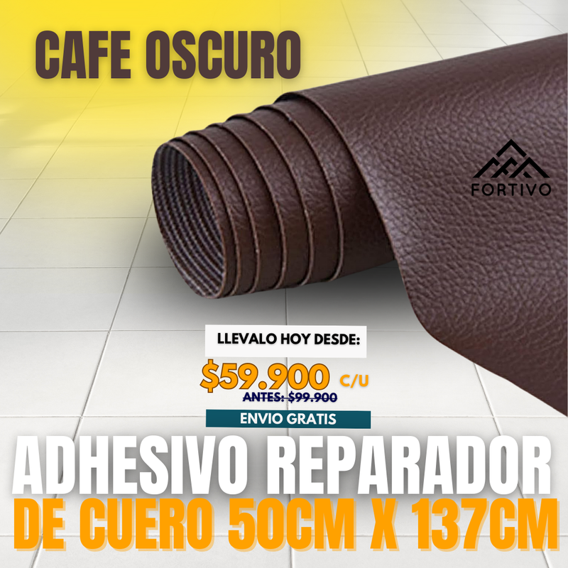 ADHESIVO REPARADOR DE CUERO | 50CM X 137CM | FORTIVO®