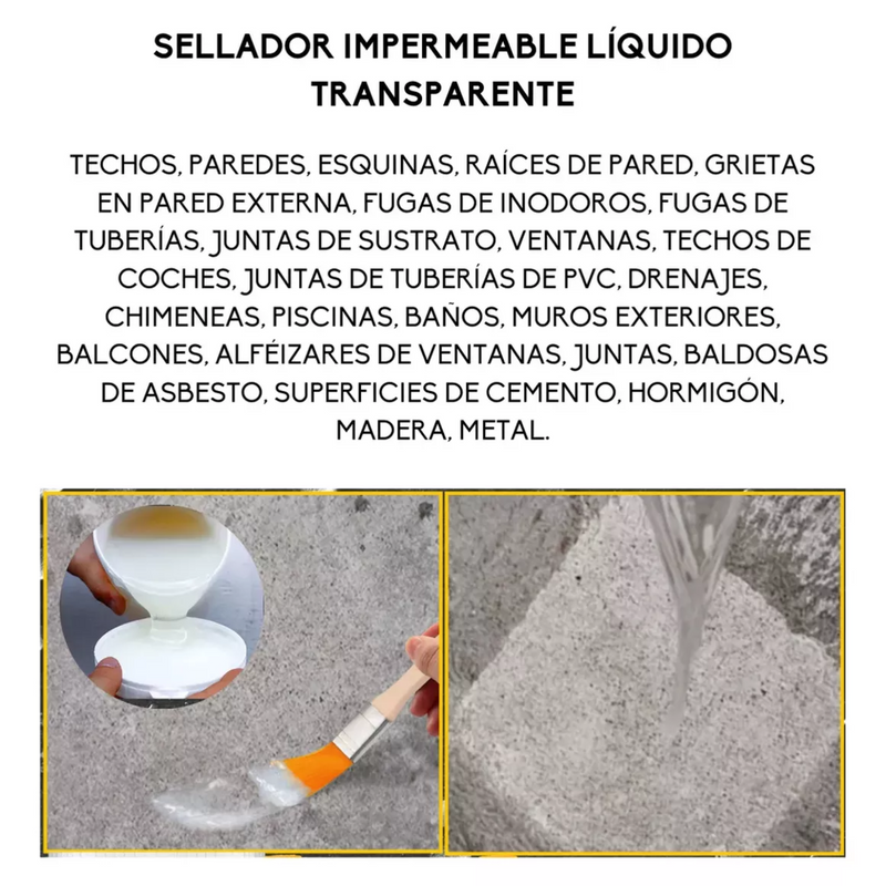 Pack x2 Sellador adhesivo transparente