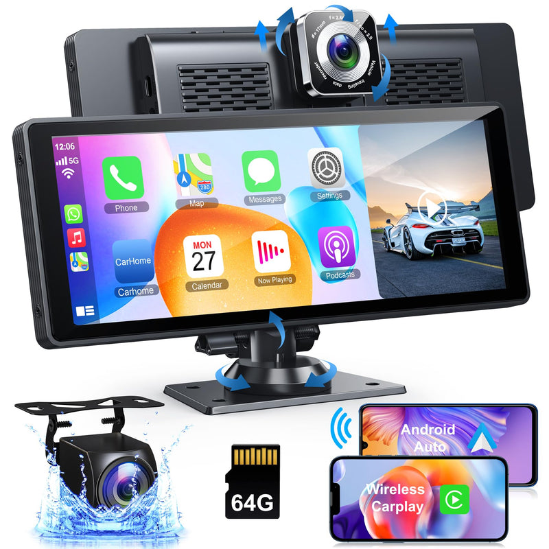 Pantalla para Automóvil y Cámara 3 en 1