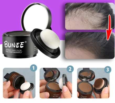Bunee®️ Cobertura profesional para canas y calvicie en un solo toque ¡AHORA CON DOBLE CONTENIDO!✨🤩