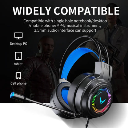 G58 G60 Gaming Headset 7.1 Surround Sound with LED Mic