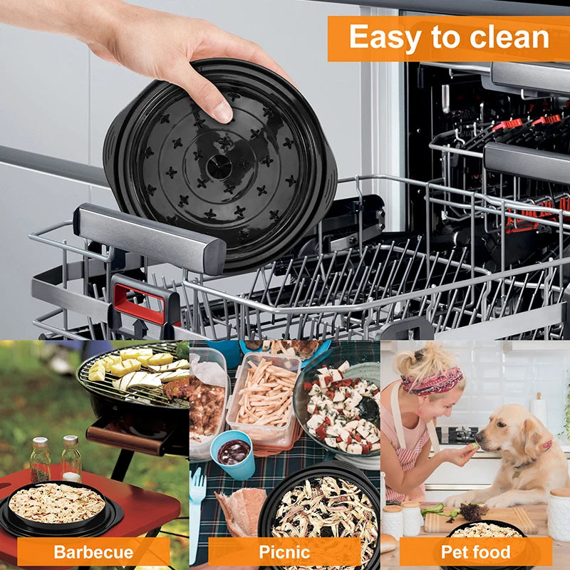 1PCS Chicken Shredder Tool Meat Breast Shredding Separation Mincing Grinder Machine With Lid For Shredding Chicken Pork Beef