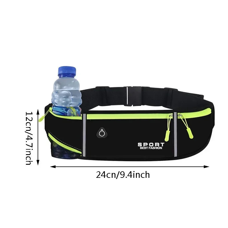 Sport Running Phone Case Waist Bag For Women Men Waterproof Comfortable Cycling Running Bag Safty Reflective Tape Sport Belt