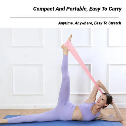 Portable Elastic Fitness ResistanceBand for Yoga Pilates Home Strength Training Stretch Band for Athletic Tension Exercises