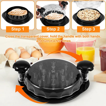 1PCS Chicken Shredder Tool Meat Breast Shredding Separation Mincing Grinder Machine With Lid For Shredding Chicken Pork Beef
