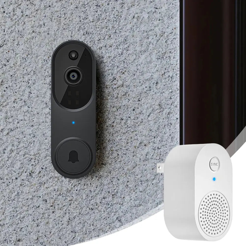 Smart WiFi Video Doorbell Camera with 1080P HD Image Resolution Wireless Security Camera for Door and Entrance Monitoring