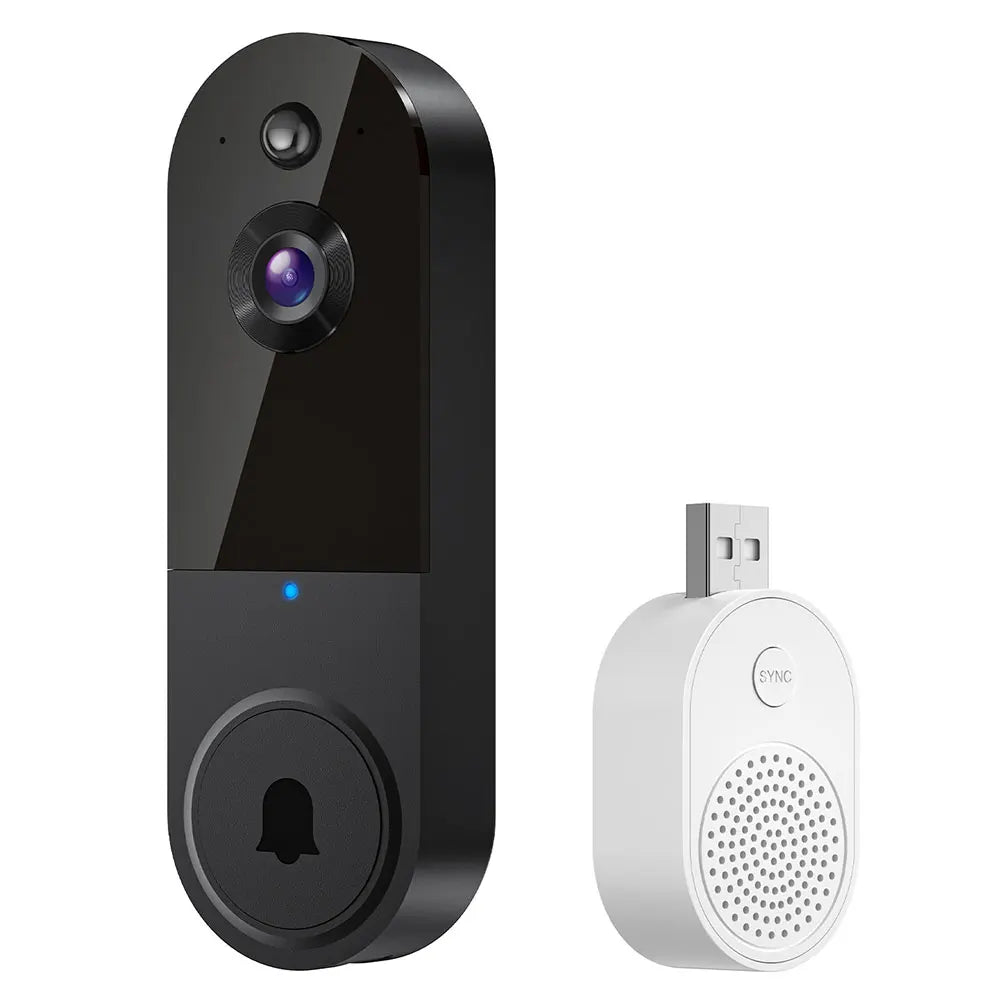 Smart WiFi Video Doorbell Camera with 1080P HD Image Resolution Wireless Security Camera for Door and Entrance Monitoring