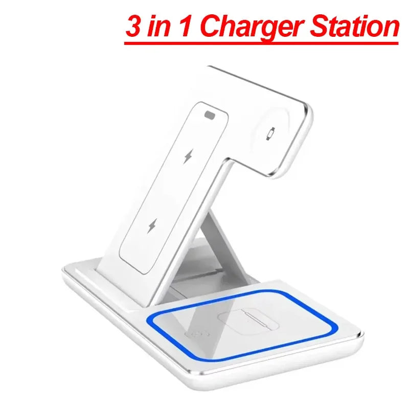 Ultimate 3-in-1 Foldable Wireless Charging Station 30W
