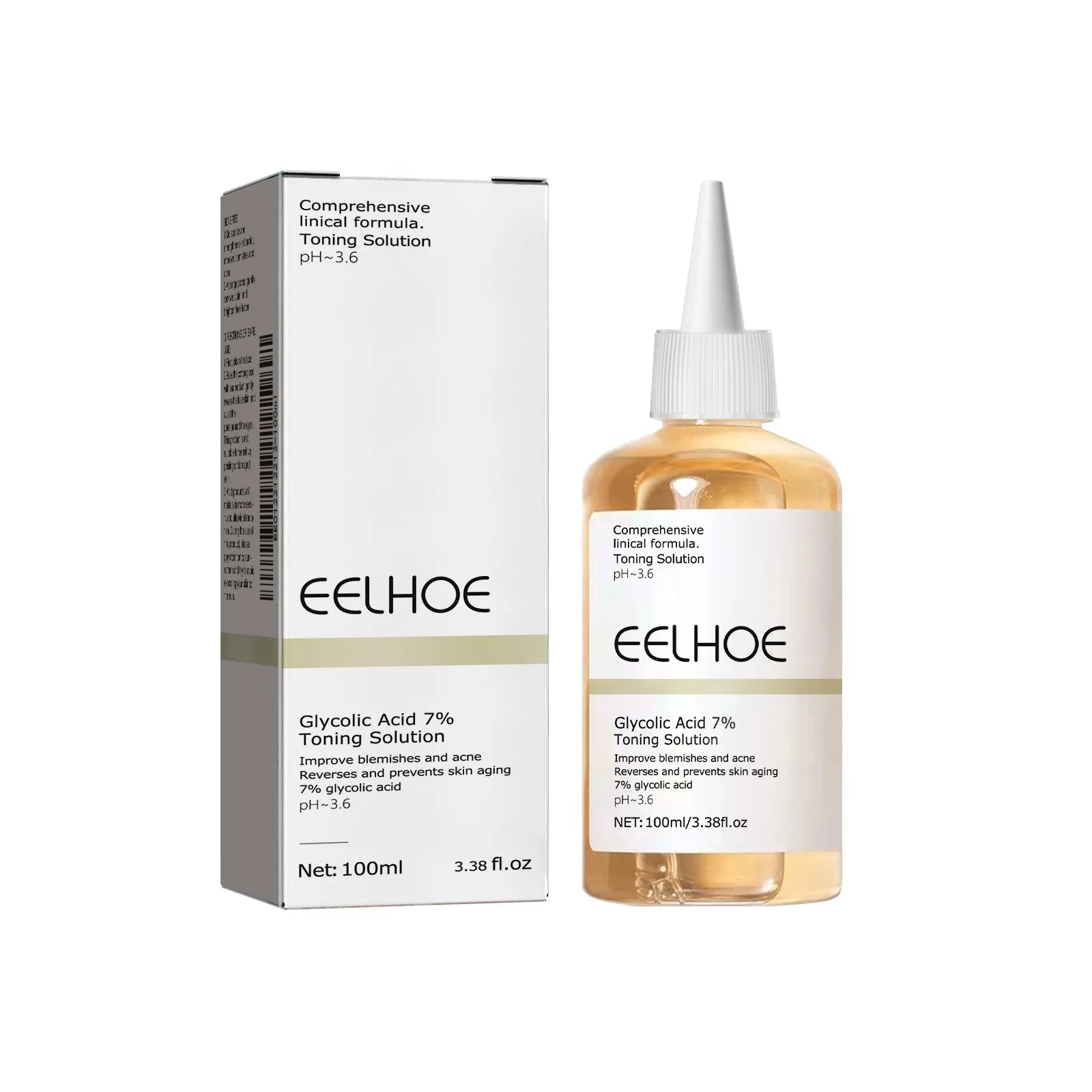 Glycolic Acid 7% Toning Solution Ordinary Acne Remover Lifting Firming Wrinkles Glowing Facial Skin Care Glycolic Acid Toner