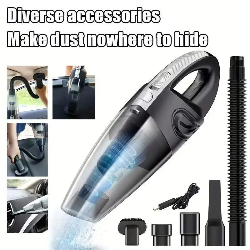 High-Power Wireless Handheld Vacuum Cleaner for Home & Car