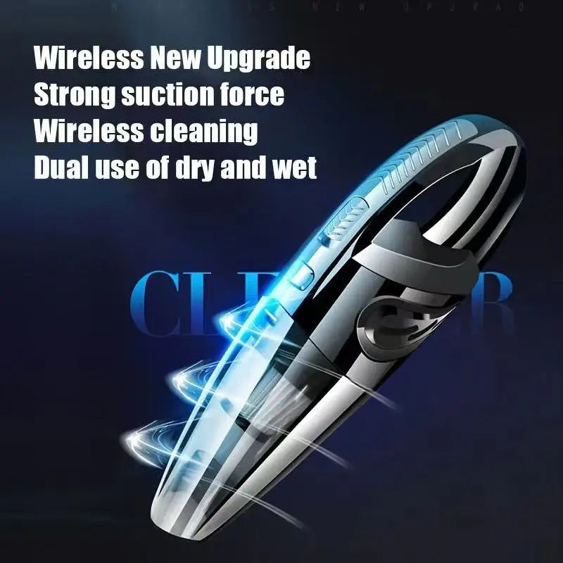 High-Power Wireless Handheld Vacuum Cleaner for Home & Car
