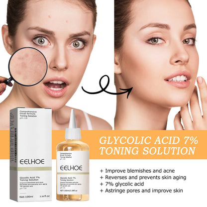Glycolic Acid 7% Toning Solution Ordinary Acne Remover Lifting Firming Wrinkles Glowing Facial Skin Care Glycolic Acid Toner