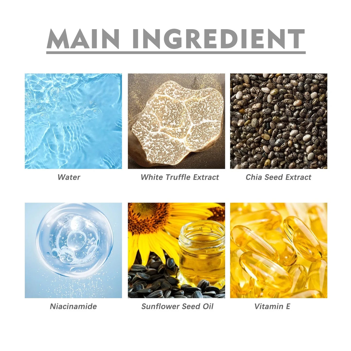 Facial Serum White Truffle Hydrating Spray Shrink Pores Moisturizing Essence Skin Repairing Brightening Skin Care Product 100ml