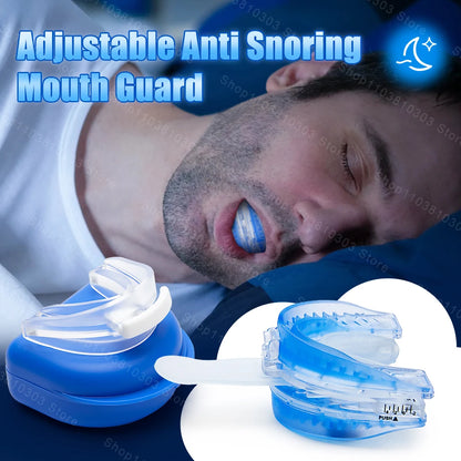 Adjustable Anti Snoring Bruxism Mouth Guard Anti-Snoring Mouthpiece Improve Sleep Teeth Bruxism Sleeping Devices Snoring Stopper