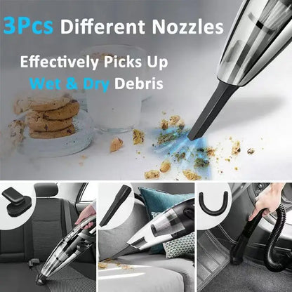 High-Power Wireless Handheld Vacuum Cleaner for Home & Car