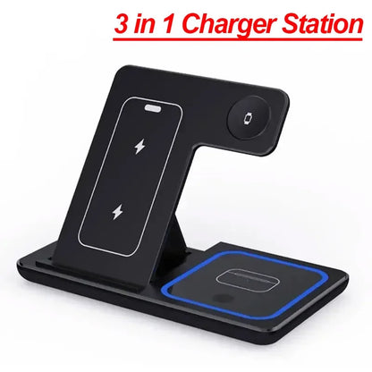 Ultimate 3-in-1 Foldable Wireless Charging Station 30W