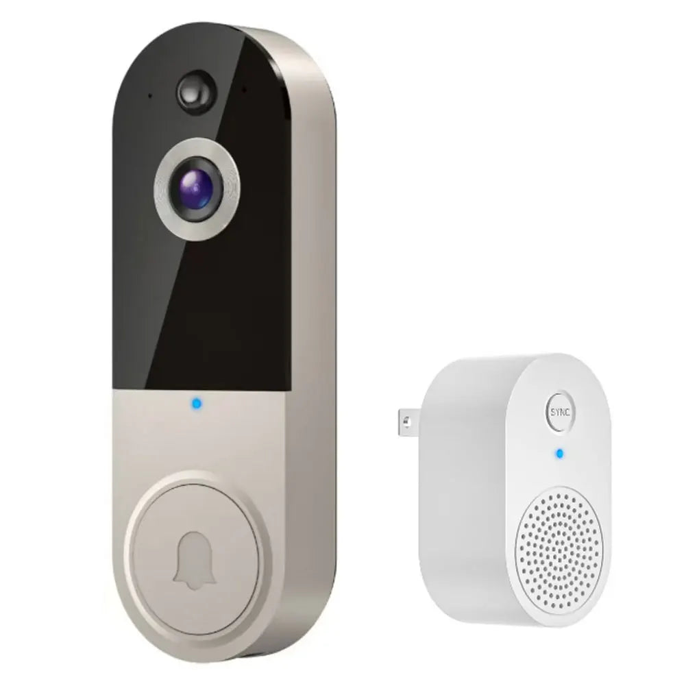 Smart WiFi Video Doorbell Camera with 1080P HD Image Resolution Wireless Security Camera for Door and Entrance Monitoring