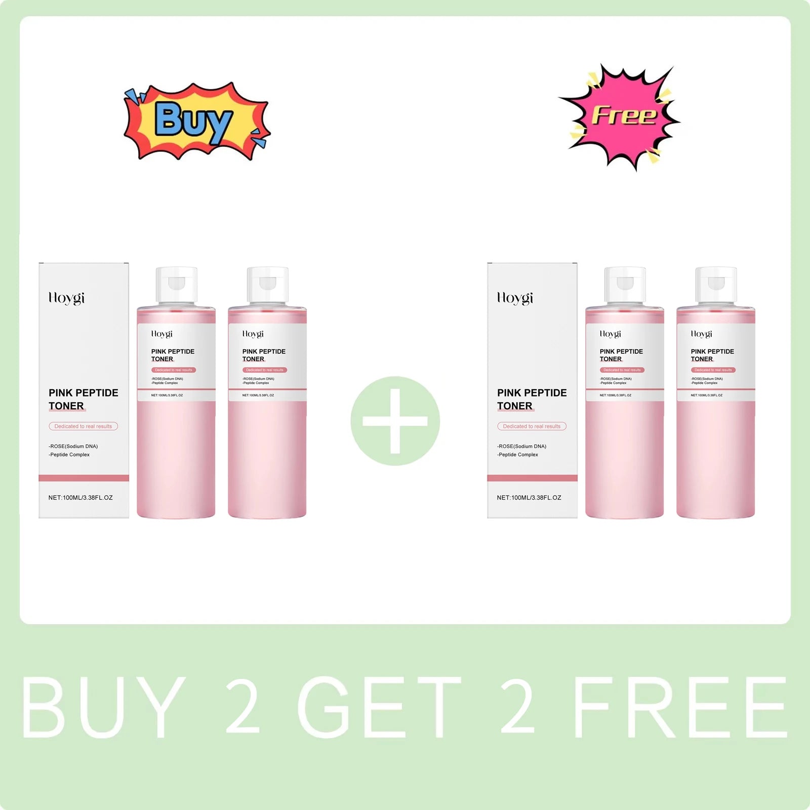 Rose Toner Brightening Skin Tone Reduce Redness Moisturizing Nourishing Pink Peptide Essence Improve Skin Barrier Smooth Serum